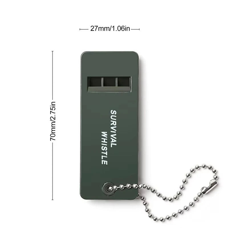 High Decibel 3-Frequency Whistle Outdoor Emergency Survival Whistle for Camping, Hiking, Hunting, Survival Whistle Gear