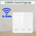 86 Wireless Smart RF 433Mhz Wall Panel with Remote Control 1/2/3gang Mini Relay Receiver Home Led Light Lamp Switch