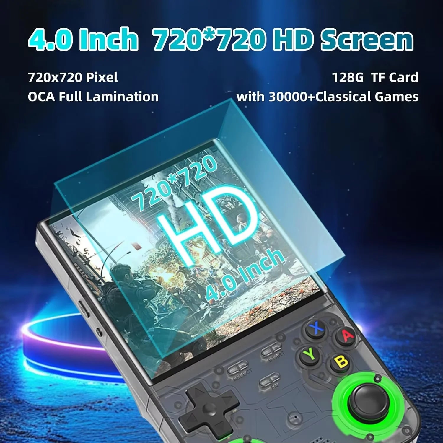 R36S Retro R36 Ultra Handheld Video Game Console IPS Screen 128GB Games Portable Pocket Player Linux System R36XX PRO