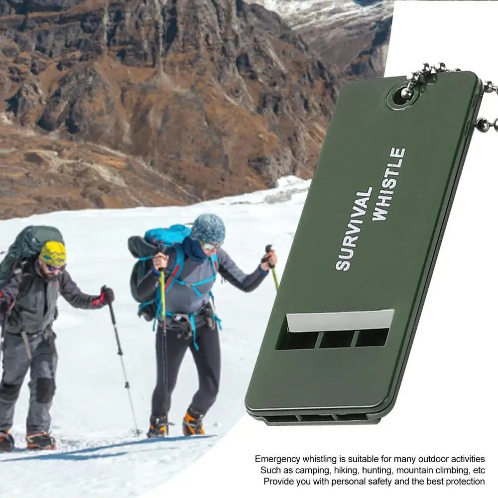 High Decibel 3-Frequency Whistle Outdoor Emergency Survival Whistle for Camping, Hiking, Hunting, Survival Whistle Gear