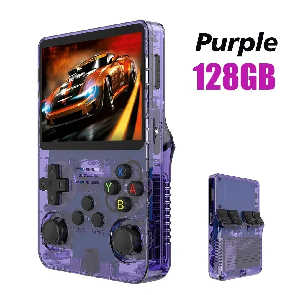Original R36S Portable Handheld Game Controller with 3.5" HD Screen, Rechargeable Battery - Perfect Christmas Gift for Gamers