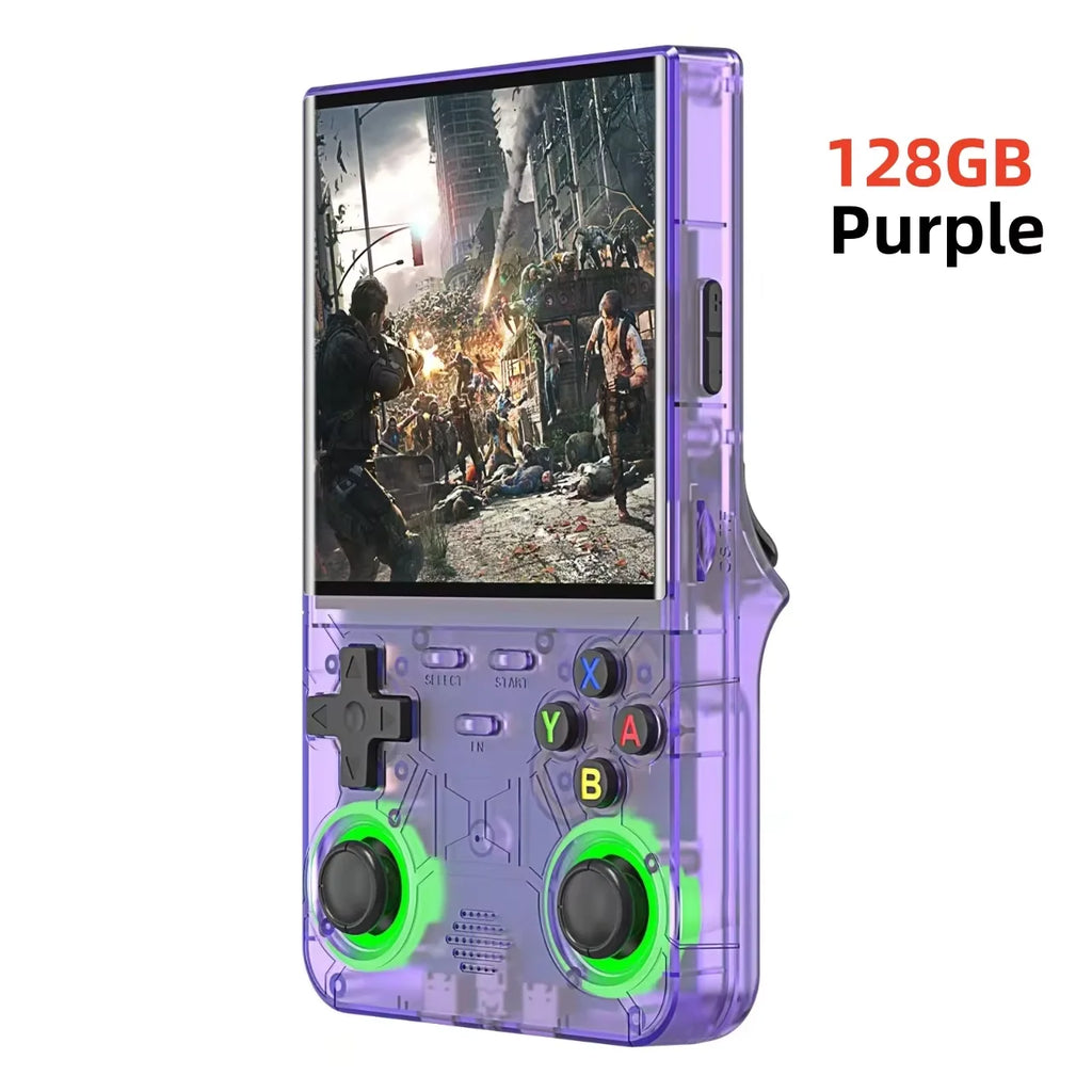 R36S Retro R36 Ultra Handheld Video Game Console IPS Screen 128GB Games Portable Pocket Player Linux System R36XX PRO