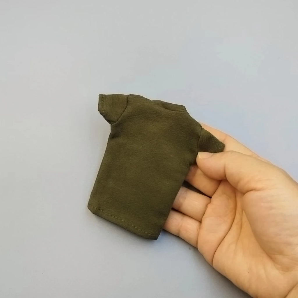 1/6 Scale Male Female Black  T Shirt Model for 12'' 30cm Action Figures Body DIY Accessories