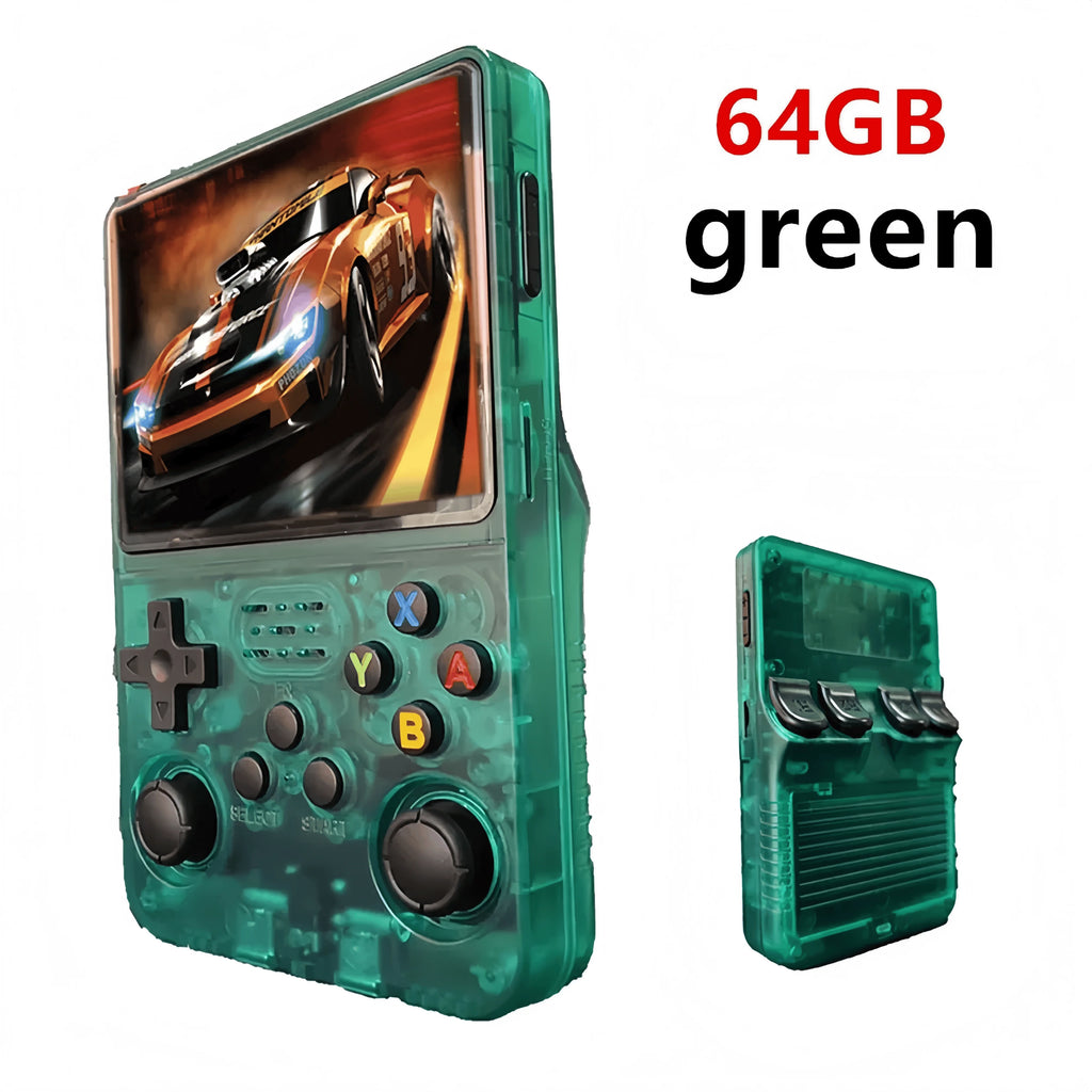 R36S Retro R36 Ultra Handheld Video Game Console IPS Screen 128GB Games Portable Pocket Player Linux System R36XX PRO