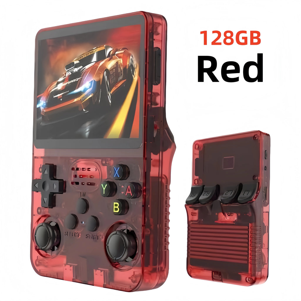 R36S Retro R36 Ultra Handheld Video Game Console IPS Screen 128GB Games Portable Pocket Player Linux System R36XX PRO
