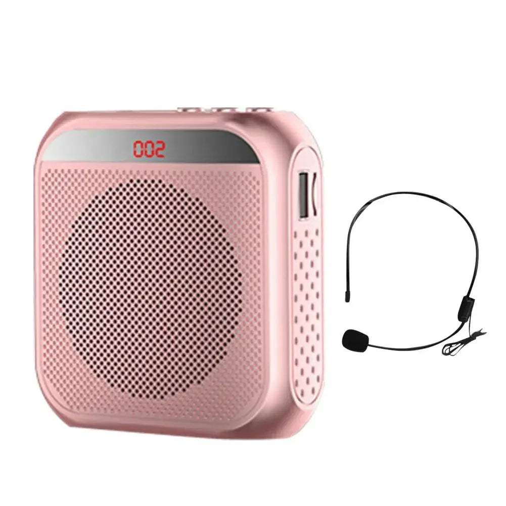2200mA Portable Voice Amplifier Megaphone For Teachers 8W Rechargeable Audio Speaker Loudspeaker With Microphone for Tour Guide