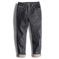 Maden Vintage 13OZ Sliver Denim Jeans for Men Selvedge Raw Denim Autumn Mid-waisted Straight Pants Male Versatile Trousers