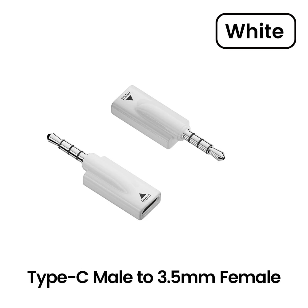 Type C To 3.5MM Jack Headphone Adapter USB C Male To 3.5mm Female AUX Audio Adapter For Type C Wearable Headphone Desktop Audio