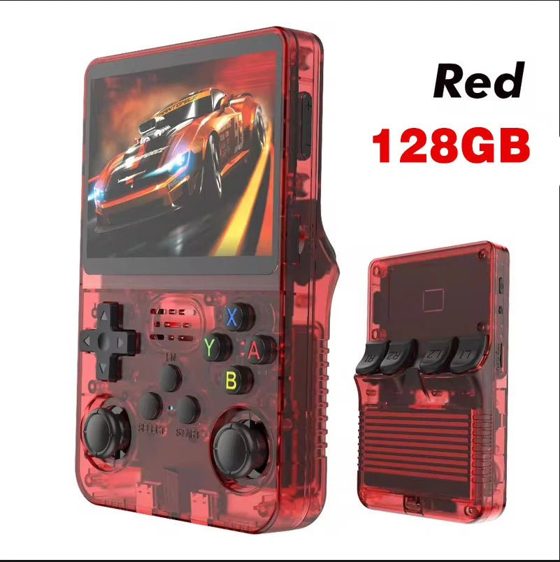 R36S new retro game console 3.5-inch Linux open-source system portable handheld game console with 128GB large memory