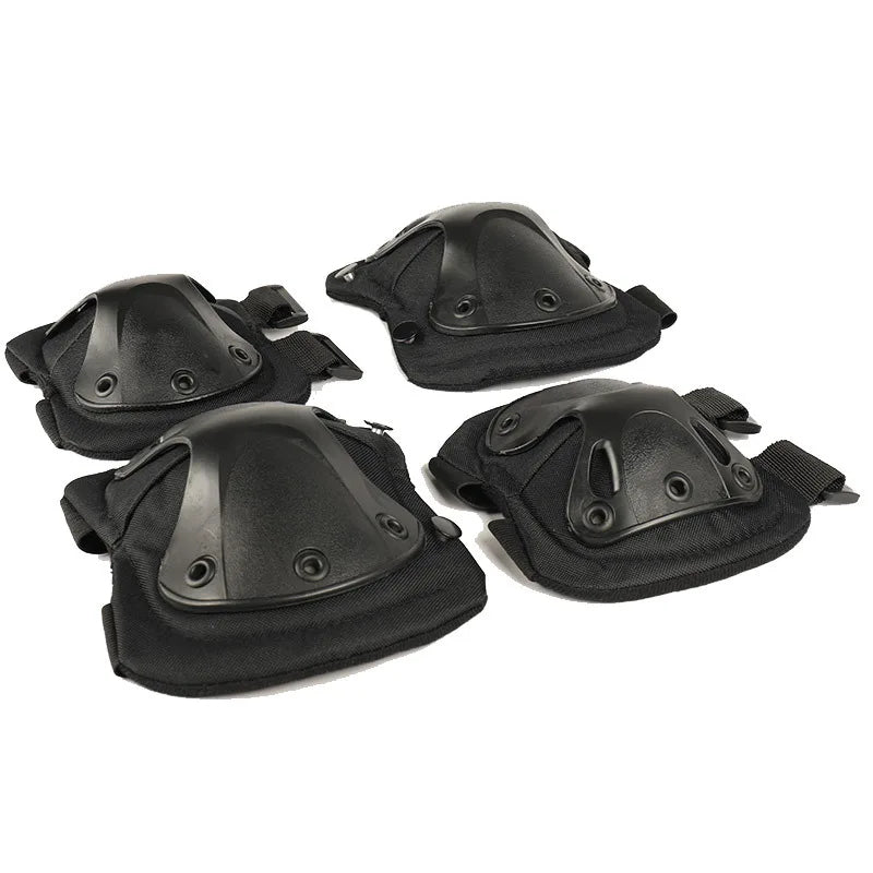 2pcs Outdoor Tactical Knee Elbow Pads Gear for Cycling Mountaineering Hiking - Protective Sports Gear