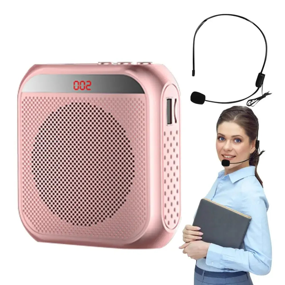 2200mA Portable Voice Amplifier Megaphone For Teachers 8W Rechargeable Audio Speaker Loudspeaker With Microphone for Tour Guide