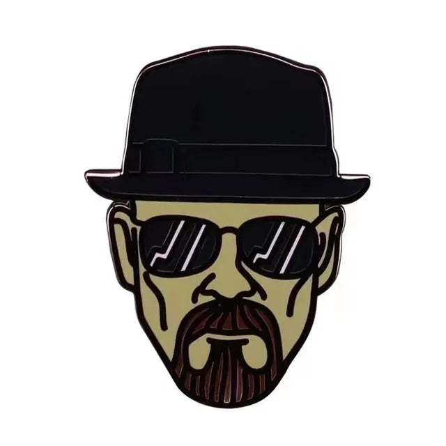 Classic TV Series Breaking Bad Enamel Pin Men's Backpack Pin Metal Badge Brooch Jacket Denim Clothing Accessories Jewelry Gifts