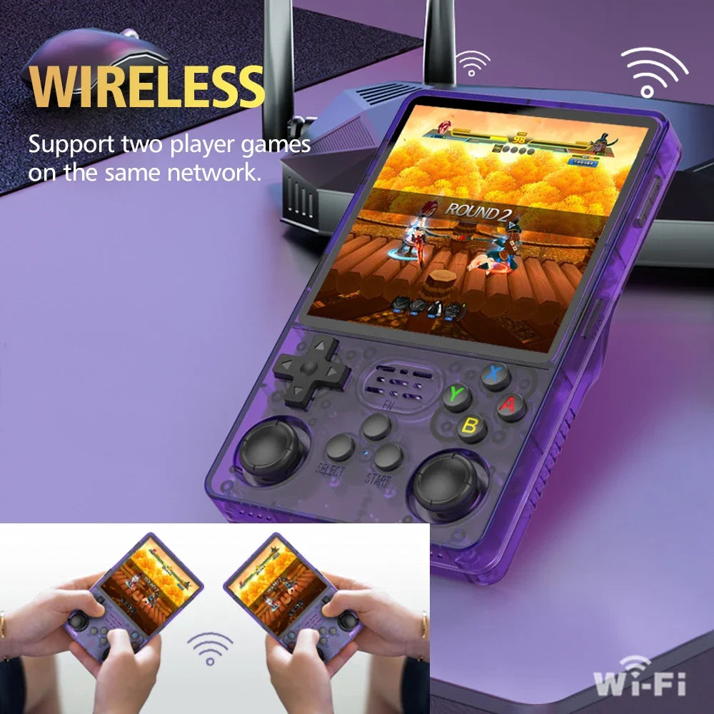 2025 NEW 4"IPS Big Screen R36S Plus Retro Handheld Game Console Linux 64-bit System RK3326 Portable Pocket ARKOS 2.0 R36SPLUS