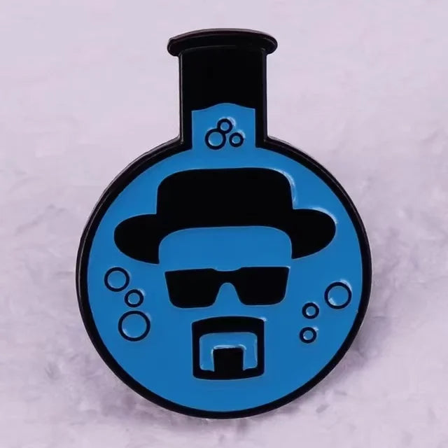 Classic TV Series Breaking Bad Enamel Pin Men's Backpack Pin Metal Badge Brooch Jacket Denim Clothing Accessories Jewelry Gifts