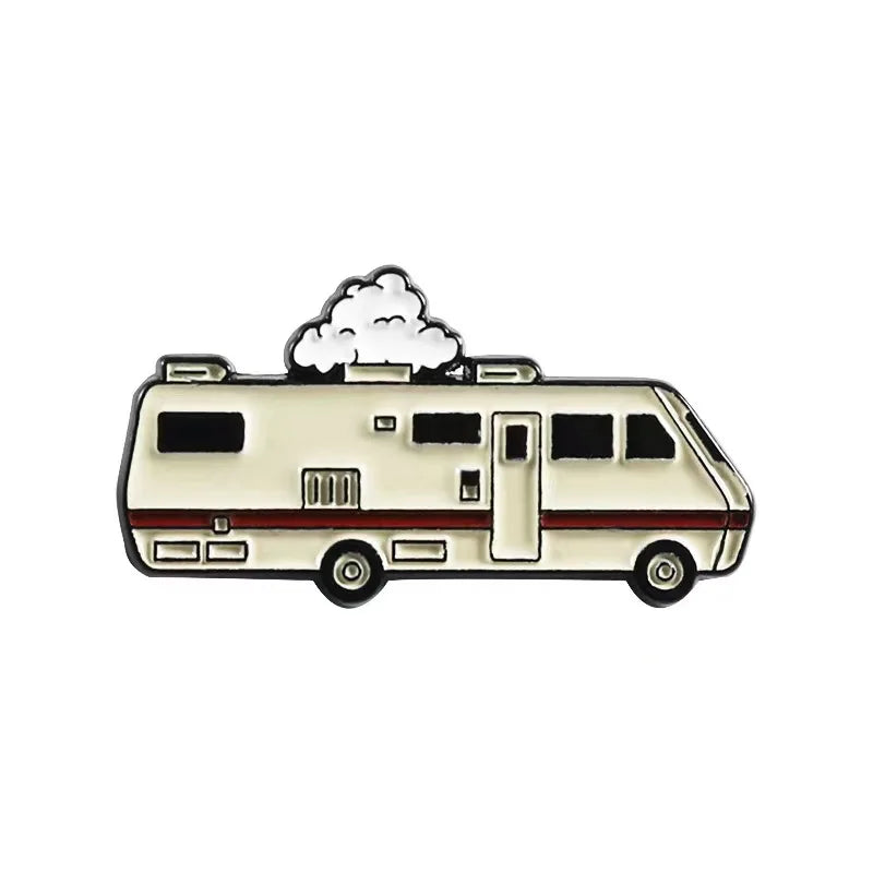 Classic TV Series Breaking Bad Enamel Pin Men's Backpack Pin Metal Badge Brooch Jacket Denim Clothing Accessories Jewelry Gifts