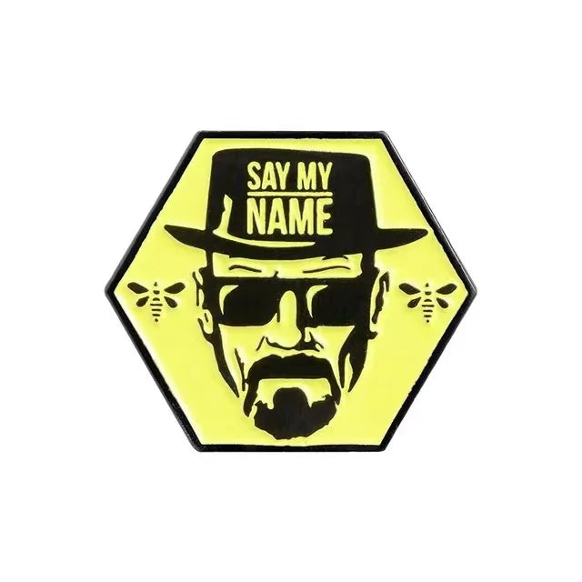 Classic TV Series Breaking Bad Enamel Pin Men's Backpack Pin Metal Badge Brooch Jacket Denim Clothing Accessories Jewelry Gifts