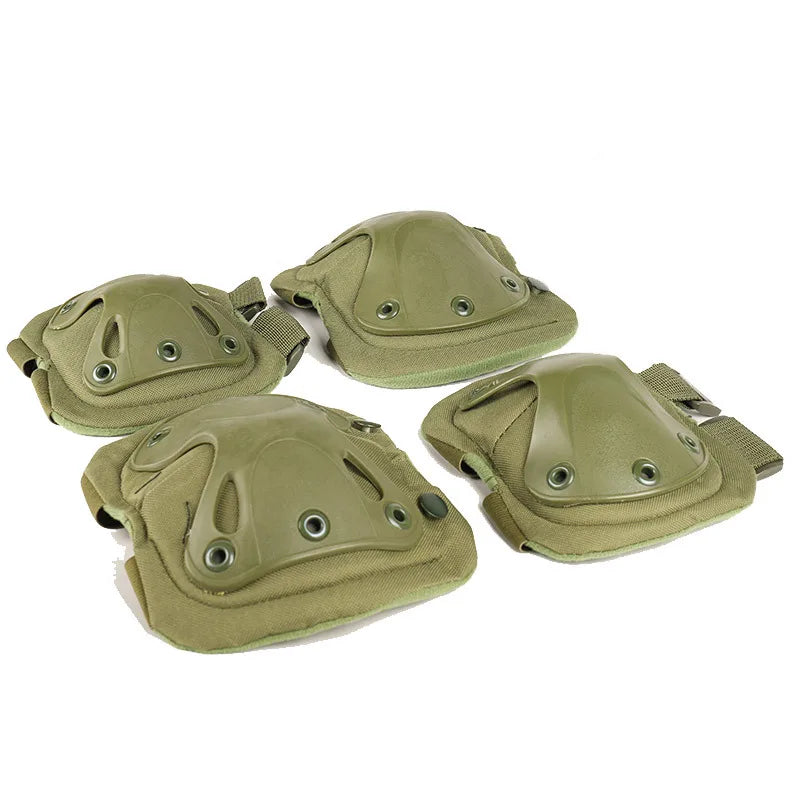 2pcs Outdoor Tactical Knee Elbow Pads Gear for Cycling Mountaineering Hiking - Protective Sports Gear
