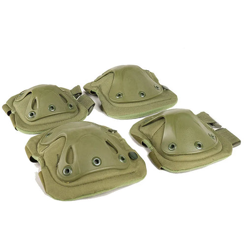 2pcs Outdoor Tactical Knee Elbow Pads Gear for Cycling Mountaineering Hiking - Protective Sports Gear
