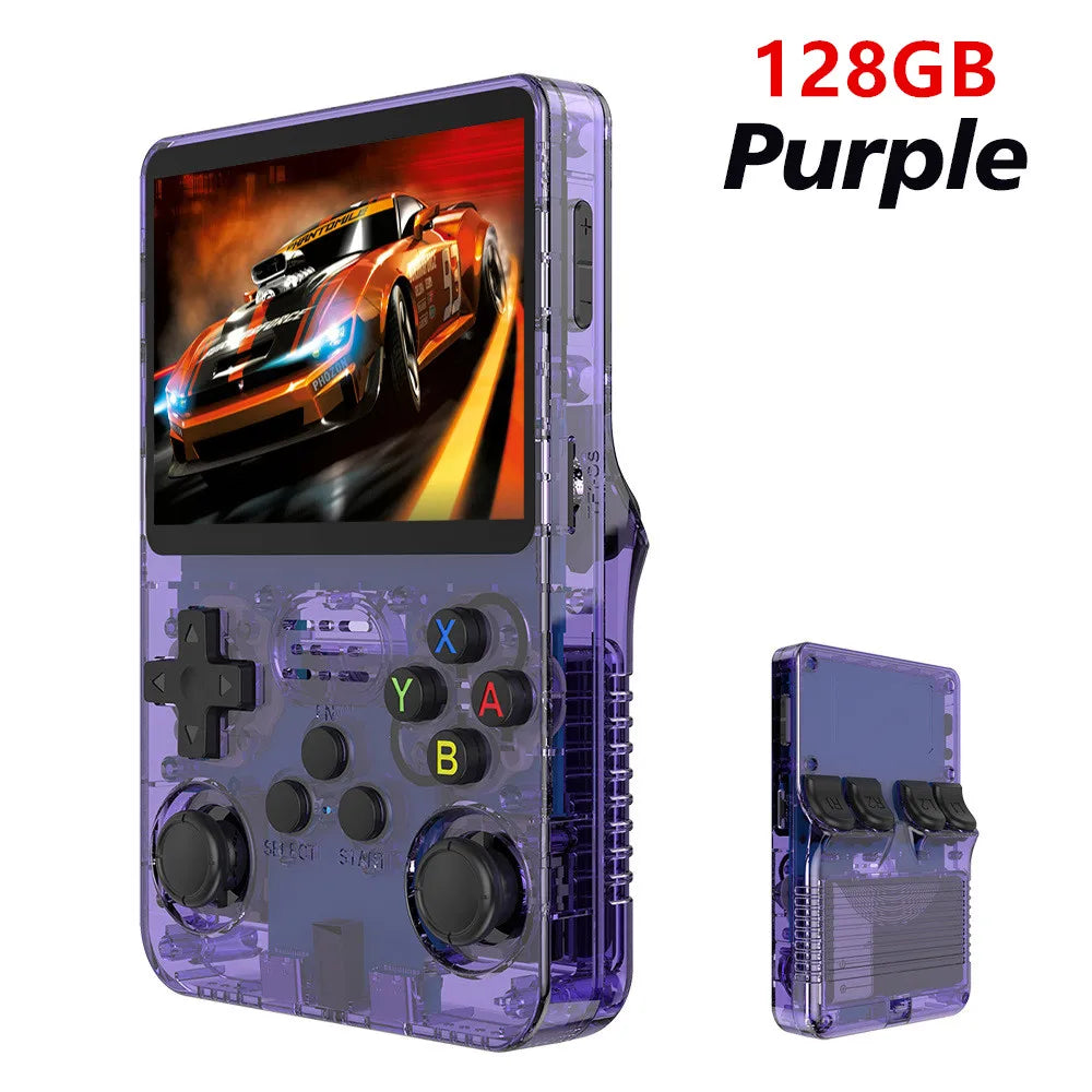 R36S Retro R36 Ultra Handheld Video Game Console IPS Screen 128GB Games Portable Pocket Player Linux System R36XX PRO
