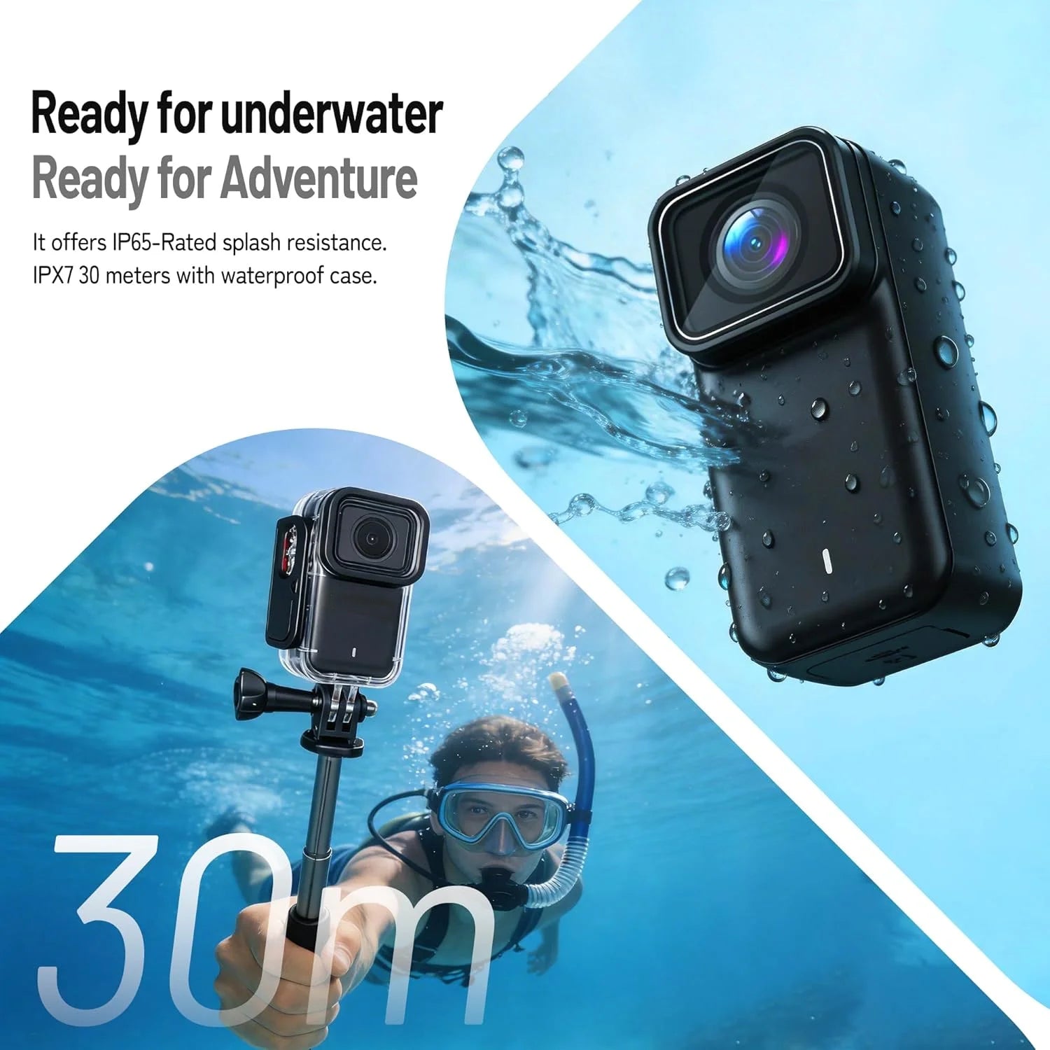 M21 4K MINI Camera WiFi Thumb Action Cameras, Body Cameras with Audio and Video Recording, Waterproof Magnetic Wearable Portable