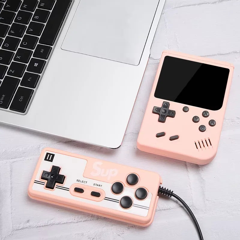 Retro Handheld Games Console Built-in 500 Video Games Portable Gaming Player with 3.0 Inch IPS Screen and Rechargeable Battery