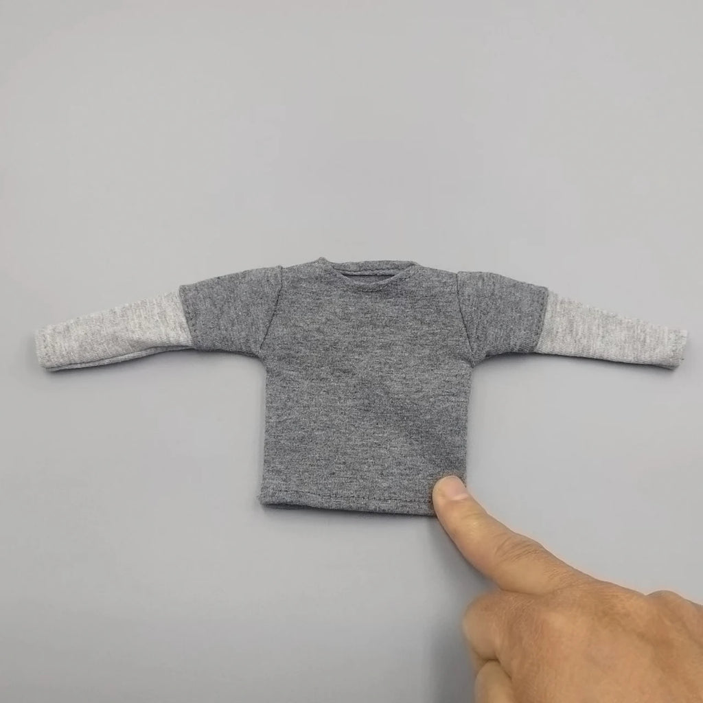 1/6 Scale Male Female Black  T Shirt Model for 12'' 30cm Action Figures Body DIY Accessories