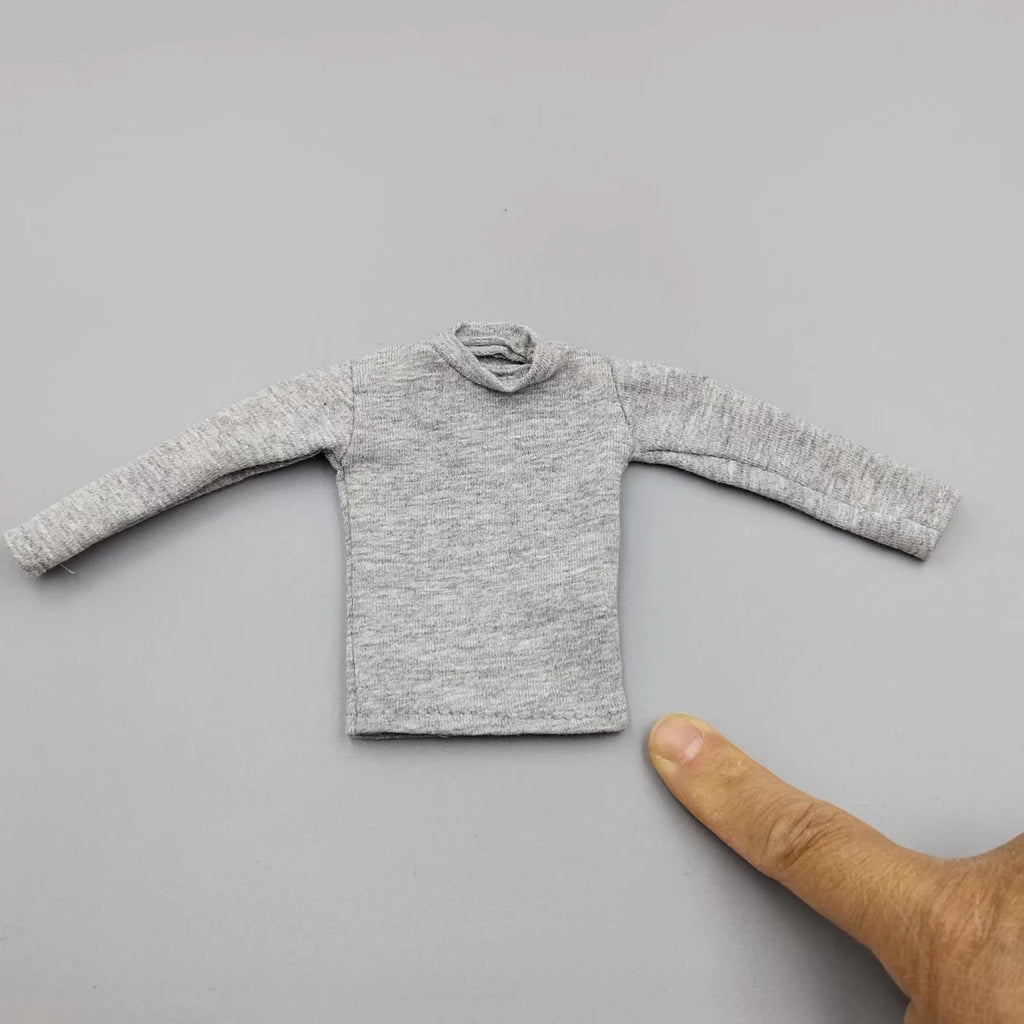 1/6 Scale Male Female Black  T Shirt Model for 12'' 30cm Action Figures Body DIY Accessories