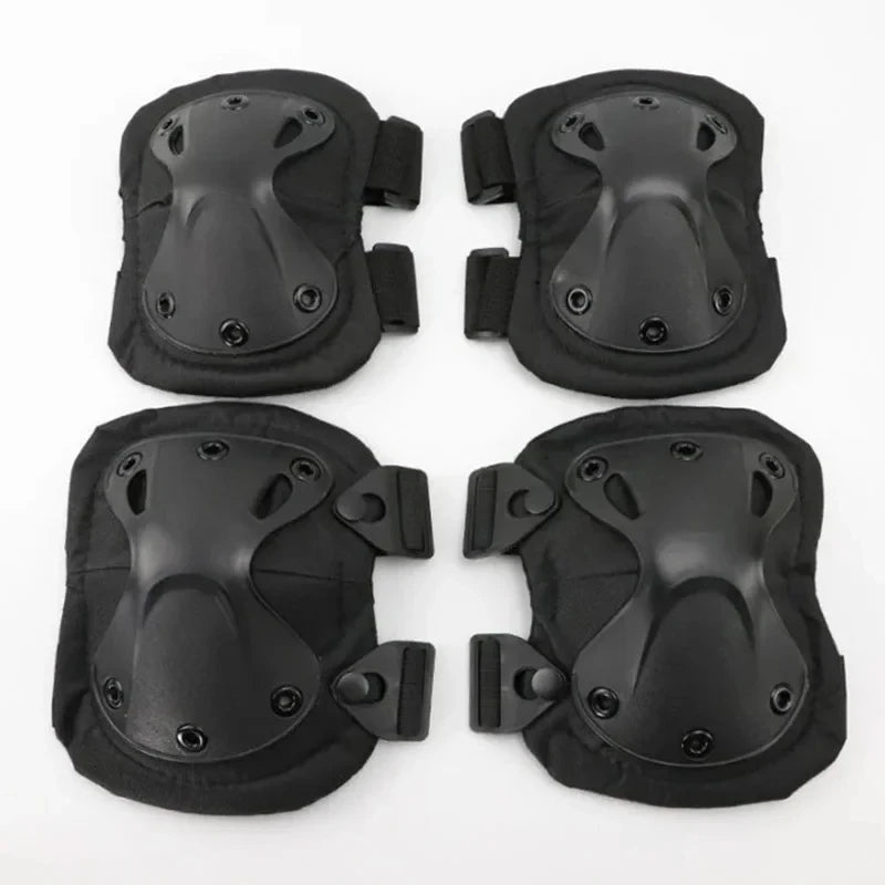 2pcs Outdoor Tactical Knee Elbow Pads Gear for Cycling Mountaineering Hiking - Protective Sports Gear