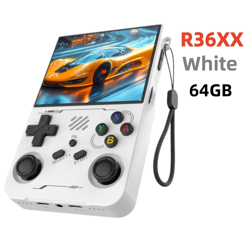 R36S Retro R36 Ultra Handheld Video Game Console IPS Screen 128GB Games Portable Pocket Player Linux System R36XX PRO