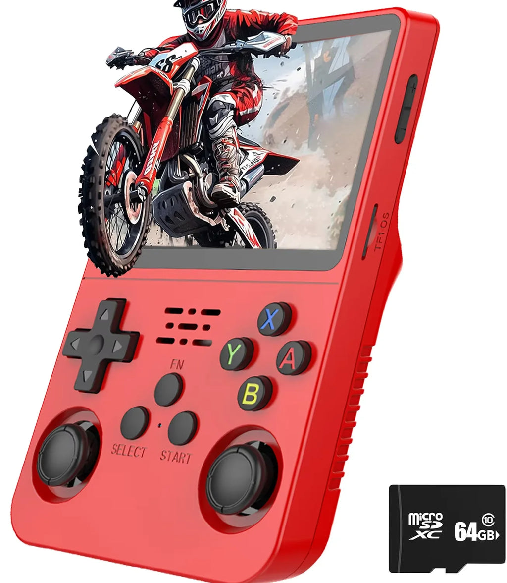 R36S Retro Game Console Handheld Video Arkos 2.0 System 3.5 Inch Single Card Portable Pocket Video Player 64GB 128GB 20000 Games