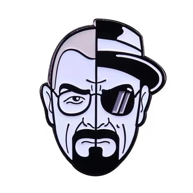 Classic TV Series Breaking Bad Enamel Pin Men's Backpack Pin Metal Badge Brooch Jacket Denim Clothing Accessories Jewelry Gifts