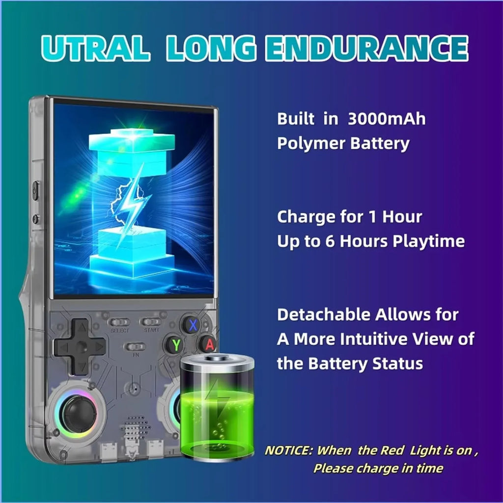 R36S Retro R36 Ultra Handheld Video Game Console IPS Screen 128GB Games Portable Pocket Player Linux System R36XX PRO
