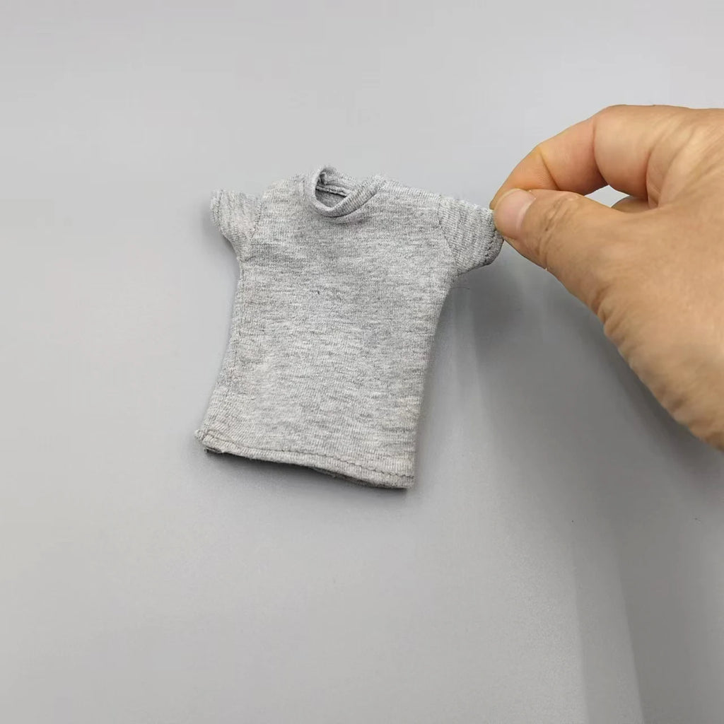 1/6 Scale Male Female Black  T Shirt Model for 12'' 30cm Action Figures Body DIY Accessories