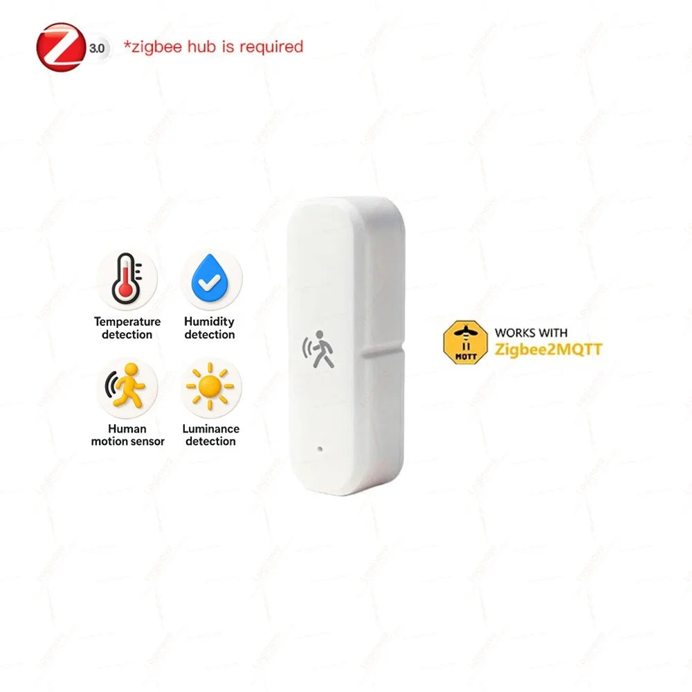 Zigbee PIR Motion Sensor Option Mmwave Radar Humidity Temperature Light Sensor Detector For Tuya Smart Life 2MQTT Home Assistant