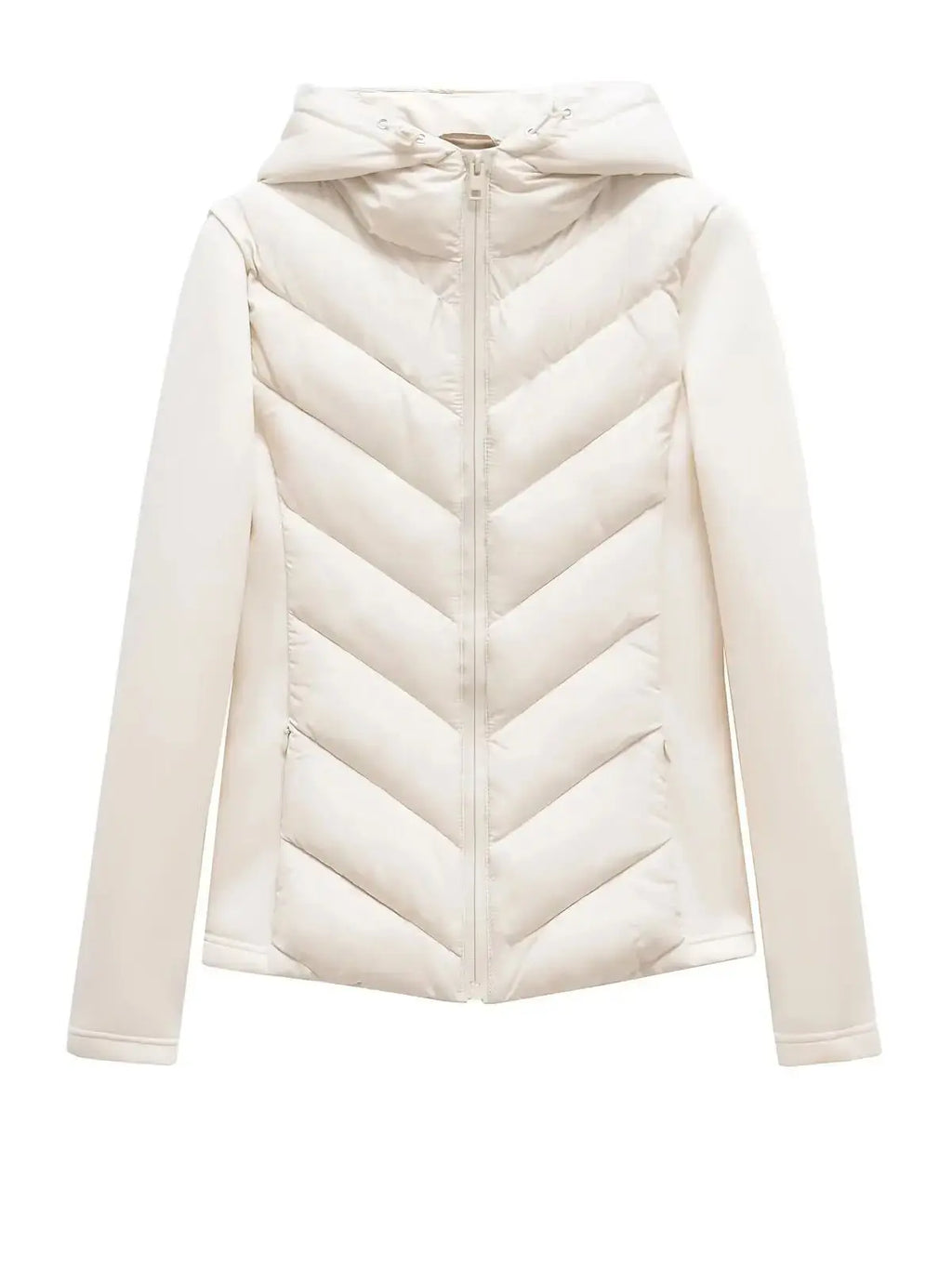 2025 Autumn Winter Women's Elegant Patchwork Hooded Air Cotton Jackets Lady Fashion Army Green Warm Slim Fit Sports Parkas Coats