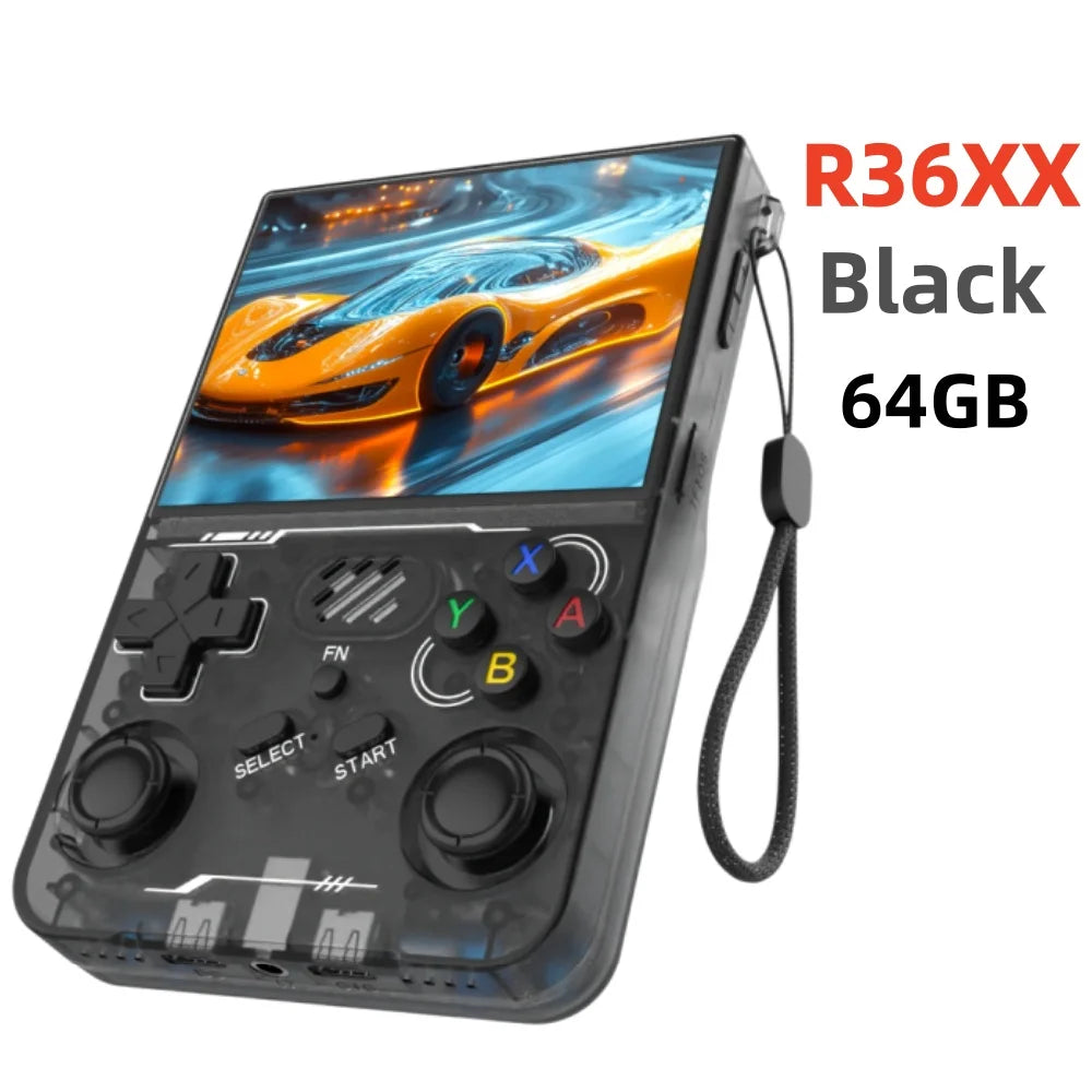 R36S Retro R36 Ultra Handheld Video Game Console IPS Screen 128GB Games Portable Pocket Player Linux System R36XX PRO