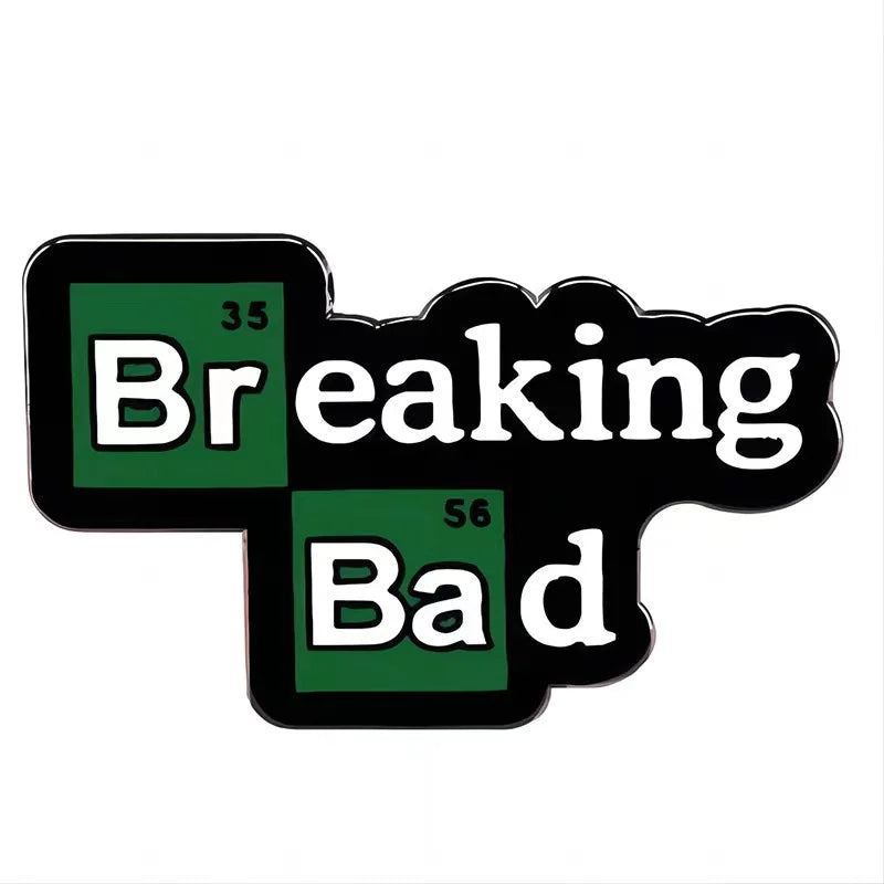 Classic TV Series Breaking Bad Enamel Pin Men's Backpack Pin Metal Badge Brooch Jacket Denim Clothing Accessories Jewelry Gifts