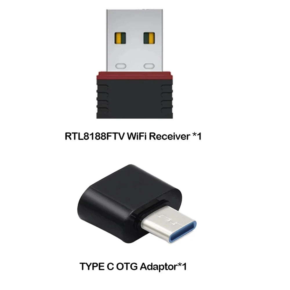 R36S (WiFi) RTL8188FTV USB Dongles and TYPE C OTG adaptor for R36S R36H R36 R36PLUS Retro Gaming console Handheld Accessories