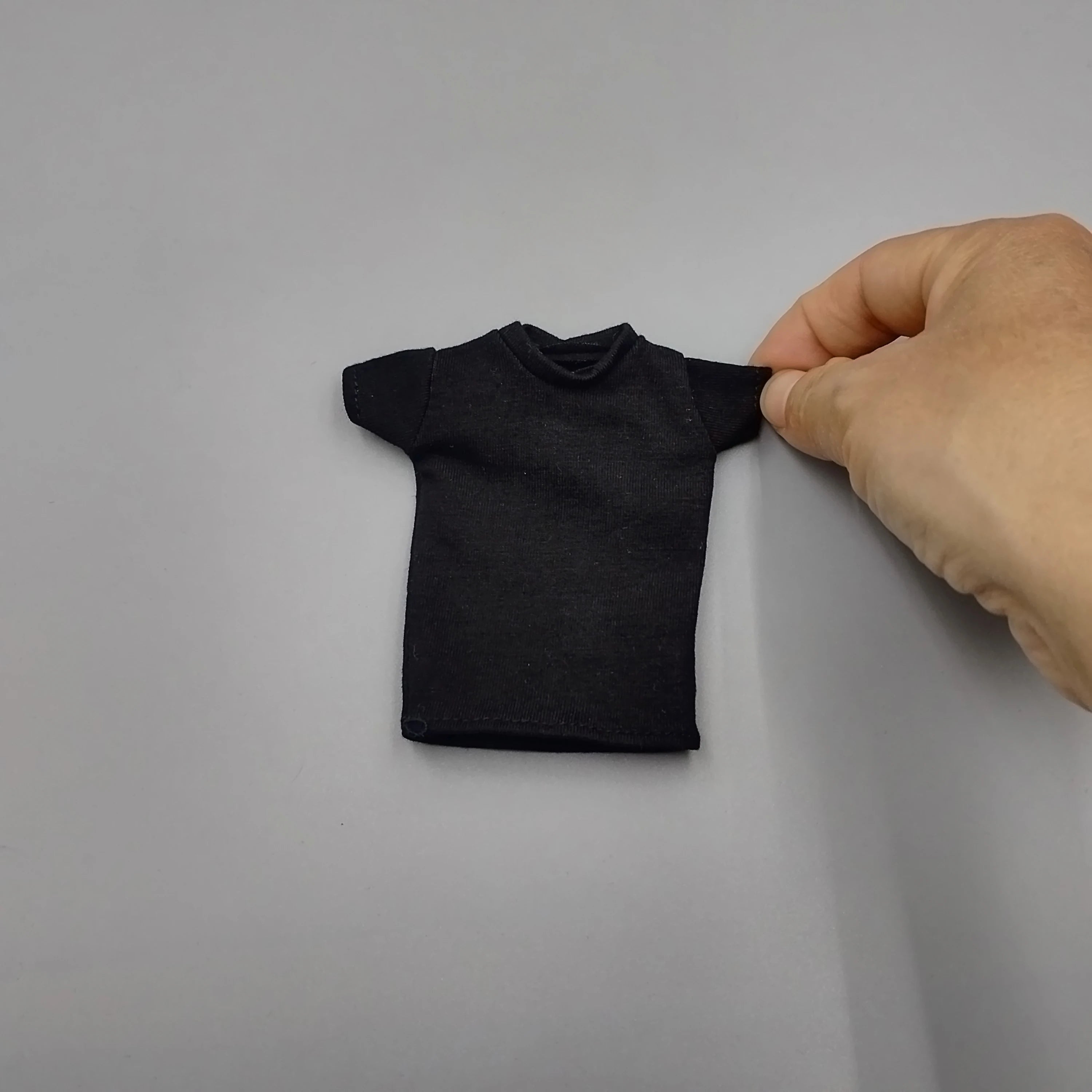 1/6 Scale Male Female Black  T Shirt Model for 12'' 30cm Action Figures Body DIY Accessories