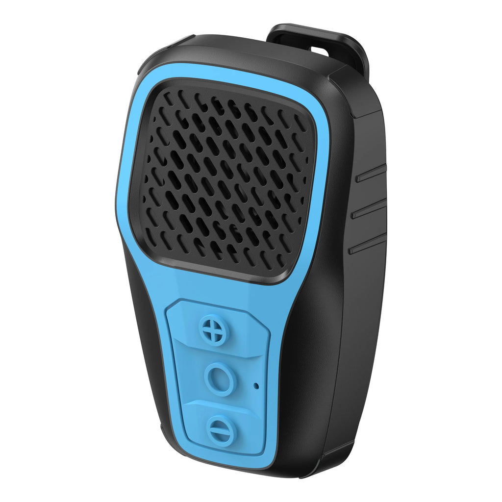 Wearable Mini Clip-on Bluetooth Speaker - Hands-Free Calls, Noise Cancelling Mic, IP67 Waterproof, Gym Ready