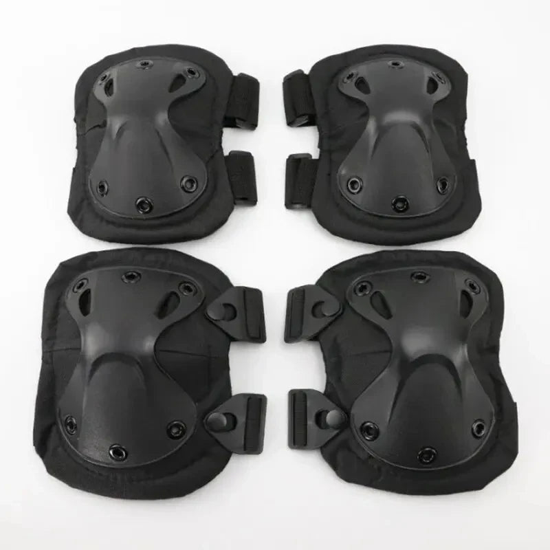 2pcs Outdoor Tactical Knee Elbow Pads Gear for Cycling Mountaineering Hiking - Protective Sports Gear