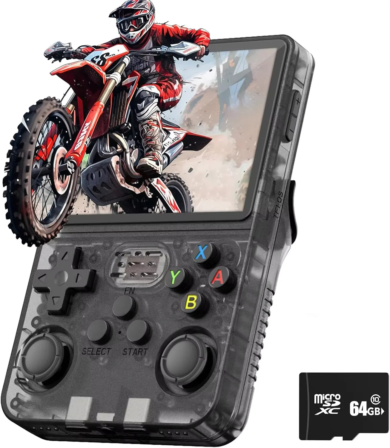 R36S Retro Game Console Handheld Video Arkos 2.0 System 3.5 Inch Single Card Portable Pocket Video Player 64GB 128GB 20000 Games