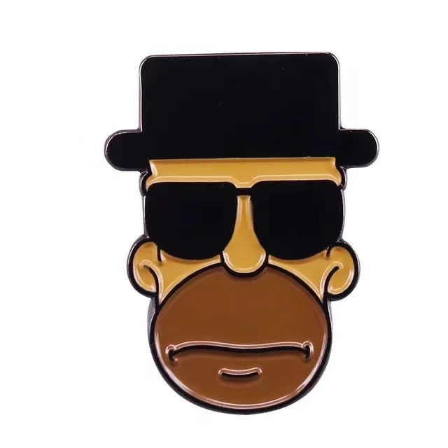 Classic TV Series Breaking Bad Enamel Pin Men's Backpack Pin Metal Badge Brooch Jacket Denim Clothing Accessories Jewelry Gifts