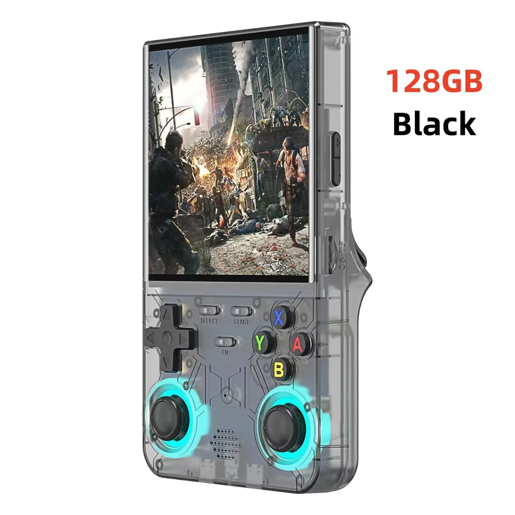 R36S Retro R36 Ultra Handheld Video Game Console IPS Screen 128GB Games Portable Pocket Player Linux System R36XX PRO