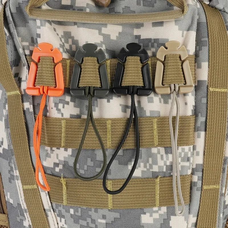 Backpack Buckle Clamp Carabiner Survival Gear Tools Carabiner Clips Outdoor Nylon Camping Bag Hanger Hook wild hike