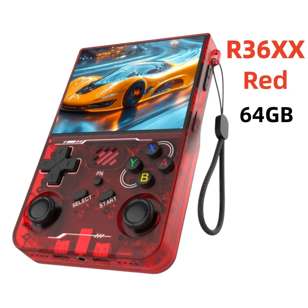 R36S Retro R36 Ultra Handheld Video Game Console IPS Screen 128GB Games Portable Pocket Player Linux System R36XX PRO