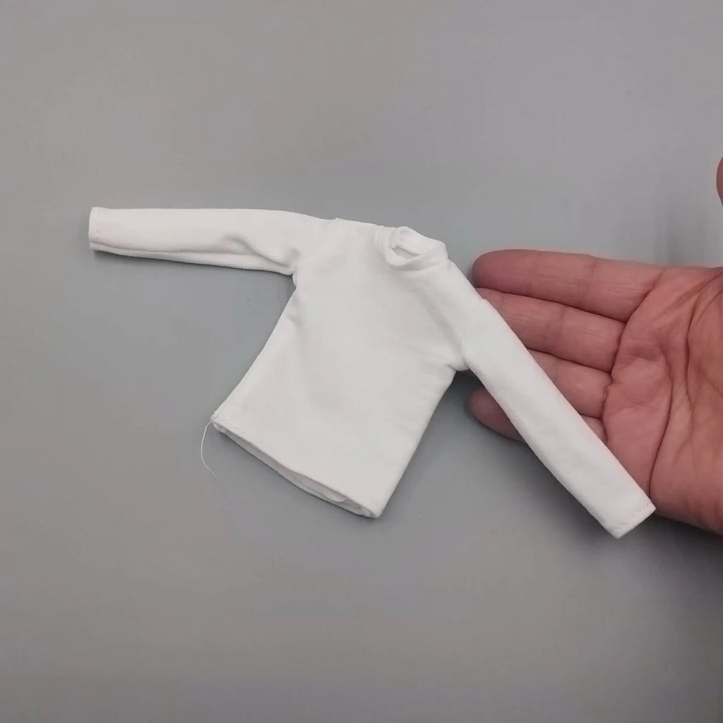 1/6 Scale Male Female Black  T Shirt Model for 12'' 30cm Action Figures Body DIY Accessories