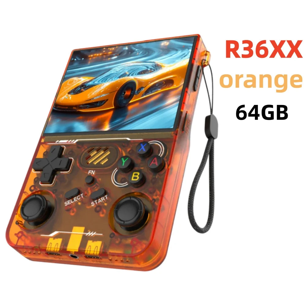 R36S Retro R36 Ultra Handheld Video Game Console IPS Screen 128GB Games Portable Pocket Player Linux System R36XX PRO
