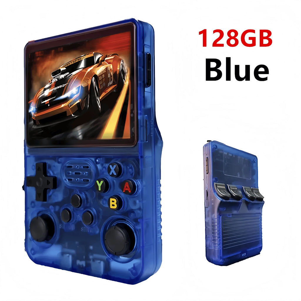 R36S Retro R36 Ultra Handheld Video Game Console IPS Screen 128GB Games Portable Pocket Player Linux System R36XX PRO