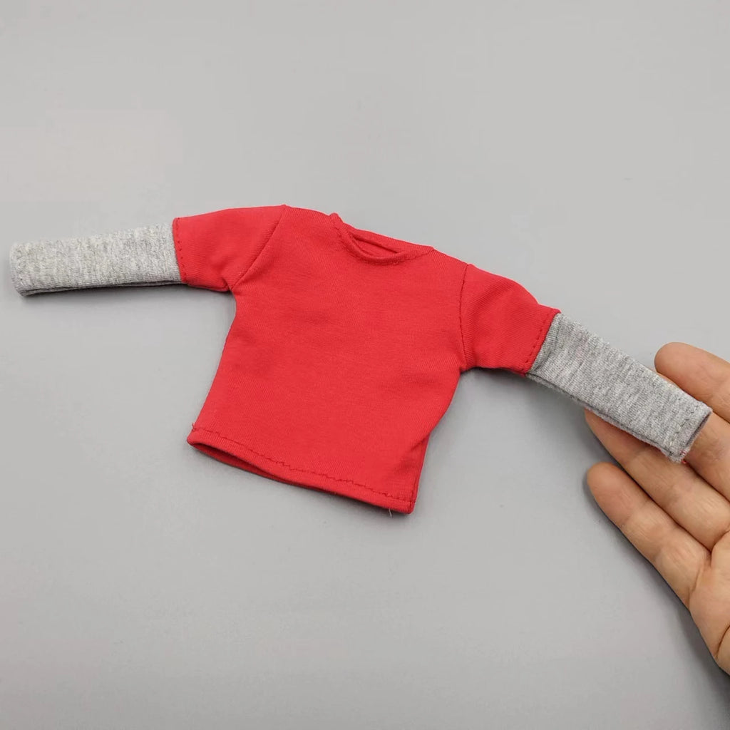 1/6 Scale Male Female Black  T Shirt Model for 12'' 30cm Action Figures Body DIY Accessories